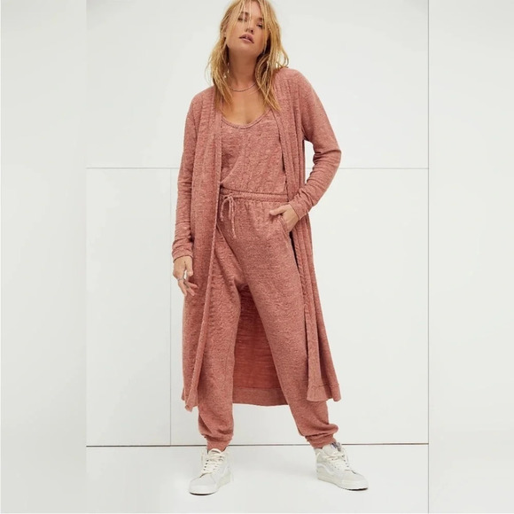 FREE PEOPLE Bicoastal Jumpsuit Color Wine (Jumpsuit only) - Picture 1 of 10